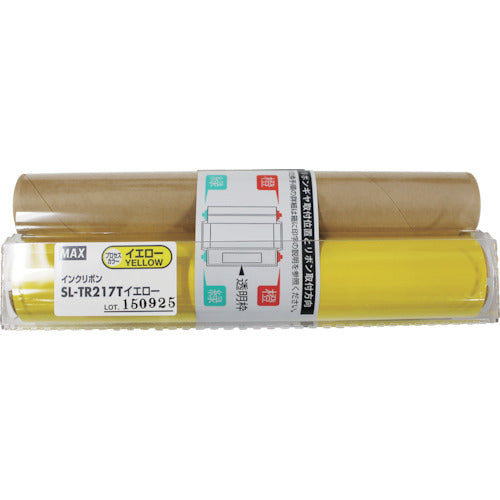 MAX B-POP CPM-200 Process Color Ink Ribbon (Refill) SL-TR217T Yellow 50m Roll SL-TR217T 1 Piece