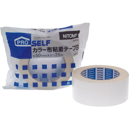 니톰즈 컬러 천 접착 테이프 S 화이트 J5435 1 개