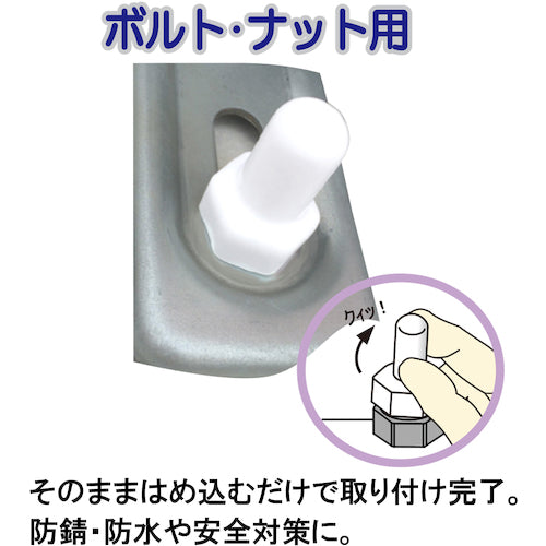 DAIDOHANT 엔드 나사 캡 볼트·너트용 화이트 M8·W5/16 4개입 10187065 1 PK