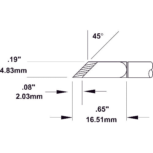 メトカル Metcal MXシリーズ チップカートリッジ SMTC-1161 1 本
