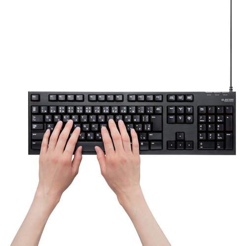 エレコム USB接続 スタンダードキーボード TK-FCM062BK 1 台
