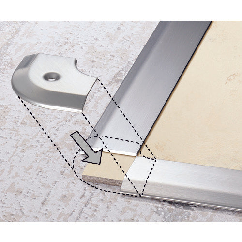ASSIST 헤의 글자 압착 바닥 금속 20-101LN 코너 스테인리스 출구 구석 43×43mm 20-101LN51 1개