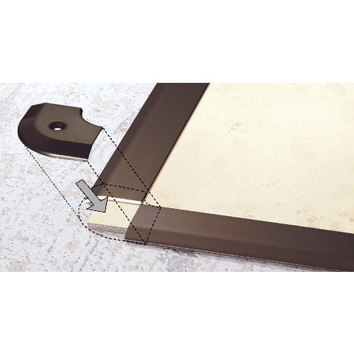 ASSIST 床金物20−111LGBヘの字押えコーナー アルミブロンズ 出隅 43×43mm 20-111LGB51 1 個