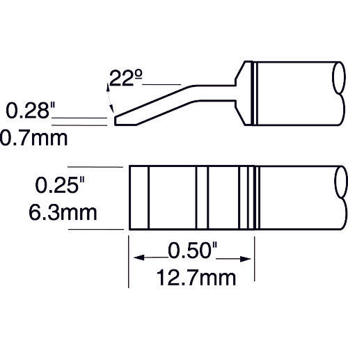 메트칼 Metcal MX 시리즈 정밀 트위저 칩 카트리지 PTTC-604 1 식