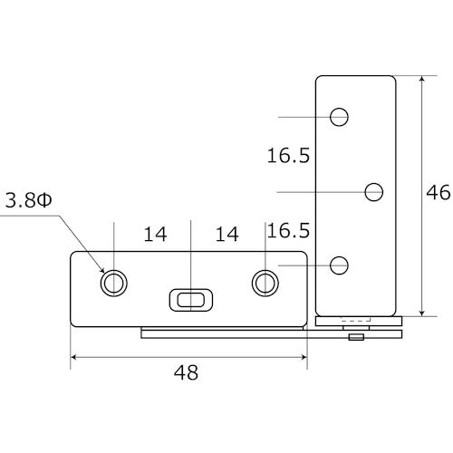 WAKI 캐비닛 정반 좌우 VF-087 유니클로 VF-087 1 PK