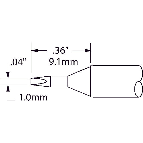Metcal MX Series Tip Cartridge STTC-125 1 piece
