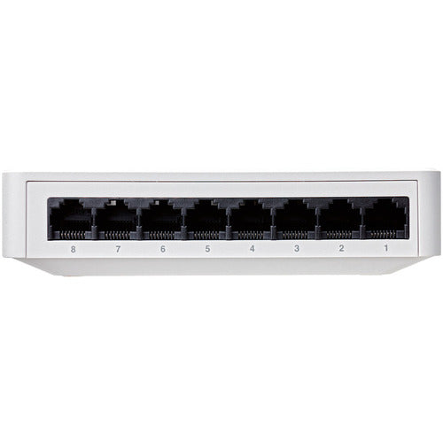 ELECOM 1000BASE-T 대응 스위칭 허브 8포트 플라스틱 케이스 자석 부착 전원외부 모델 화이트(마그넷 첨부) EHC-G08PA2-JW 1개