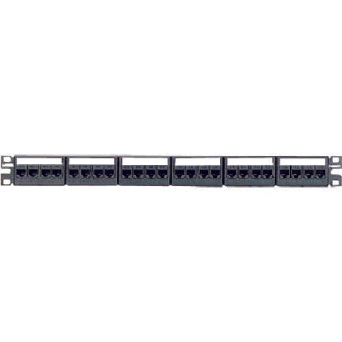 PANDUIT 카테고리 6 모듈형 패치 패널 키트 4포트 페이스 플레이트 타입 24포트 1U CPPKL6TG24WBL CPPKL6G24WBL 1개