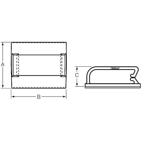 PANDUIT 固定具 コードクリップ ゴム系粘着テープ付き ナチュラル BEC62-A-T 1 袋