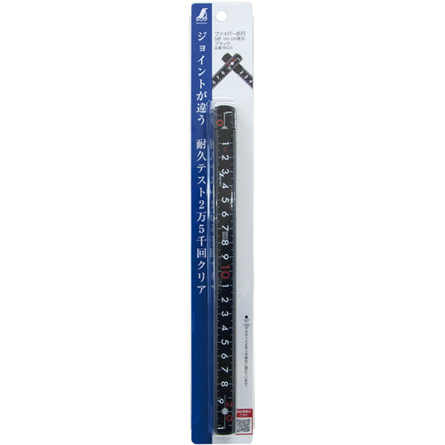 Shinwa Fiber Folding Ruler 5 Folds 1m cm Display Black 78625 1 pc