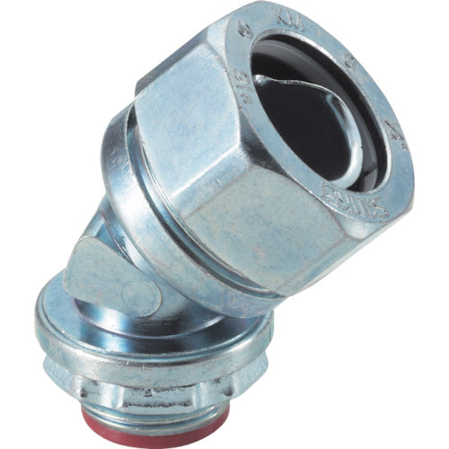 SANKEI K-Flex 45° Connector for Knockout Connection with Parallel Pipe Thread KM45BG28 1 pc