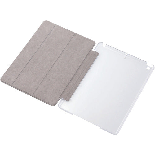 ELECOM iPad 2018 9.7 inch / flap cover / clear back / soft leather flap / 2 angles TB-A18RWVBK 1 unit