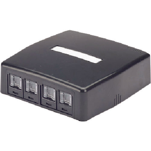 PANDUIT 【売切廃番】CAT6Aスプリングシャッター付きローゼットキット 4個口 黒 JOQ4H6A00BL JOQ4H6A00BL 1 個