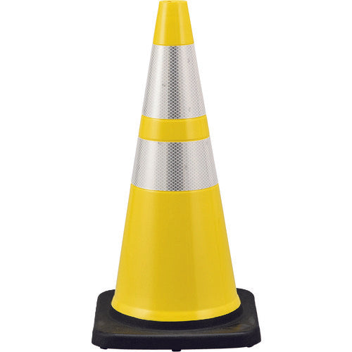 Green Cross Color Cone Yellow/White Reflective Sheet PVC Cone-YH Height: 710mm Base: 360mm square High brightness reflective type Made of PVC 116302 1 unit
