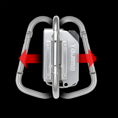 Tajima Detachable Tool Holder Stainless Steel Folding Carabiner Large SFKHS-CLF 1 pc