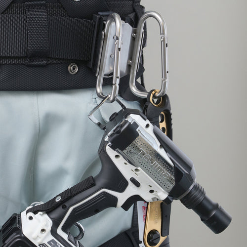 Tajima Detachable Tool Holder Stainless Steel Double Carabiner Large SFKHS-CLW 1 pc