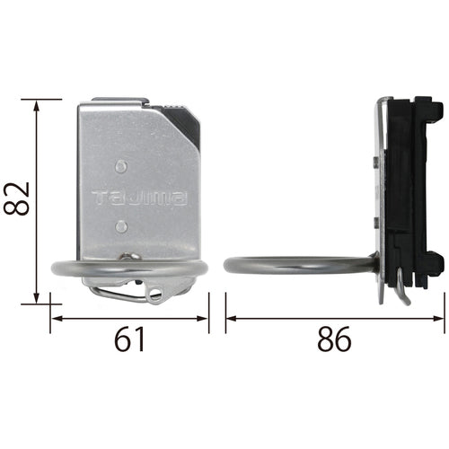 Tajima Detachable Tool Holder Stainless Steel Hammer 1 Hole SFKHS-H1 1 pc