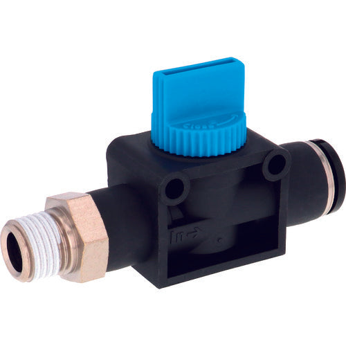 PISCO 핸드 밸브 스트레이트 B3 방향 밸브 튜브 R1/4 출력 10 HV02-10 1개