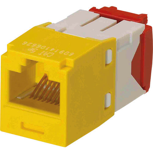 PANDUIT Category 5E RJ45 Modular Jack UTP TG Type Yellow CJ5E88TGYL CJ5E88TGYL 1 pc