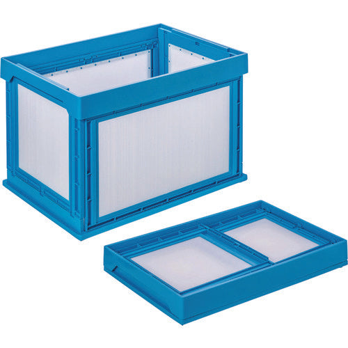 KUNIMORI プラダン折畳みコンテナ パタコン NM−100 ブルー 50110-NM100-B 1 個