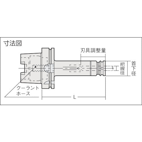 NT 콜릿 홀더 생크 HSK63A 파악 직경 2.5~12.0 75L HSK63A-HDC12A-75-H 1개
