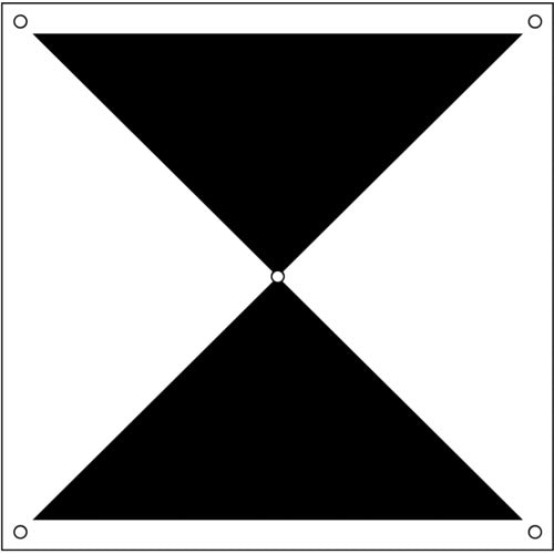 그린 크로스 드론용 대공 표지 X형 6300001176 1장