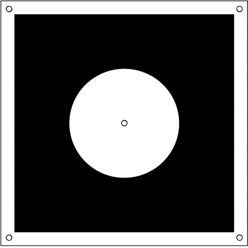 Green Cross Drone Anti-Aircraft Marker Round 6300001177 1 Piece
