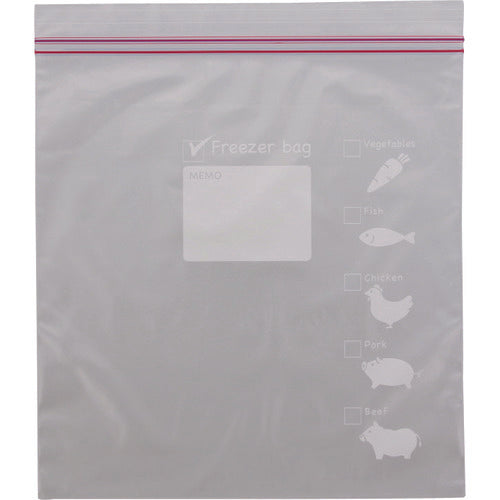 HEIKO フリーザーバッグ L 10枚入り 004750003 1 箱