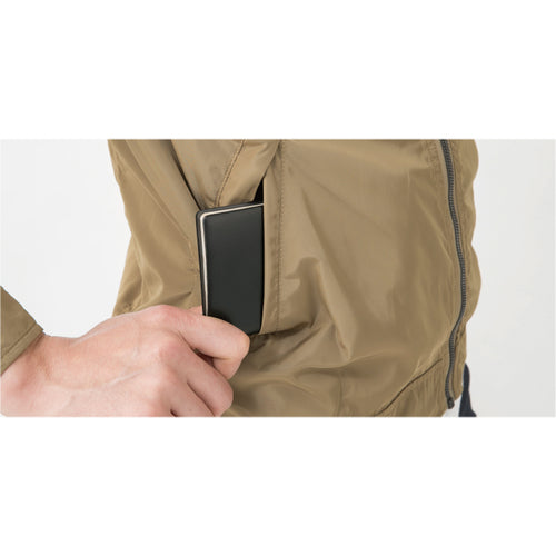 コーコス 防寒着 フライトジャケット G−7110 14キャメル 3L 着丈70cm 胸囲126cm G-7110-14-3L 1 着