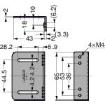 SUGATSUNE (140010544) AS-JM63-SMC-FD 스테인레스 스틸 브래킷 AS-JM63-SMC-FD 1개