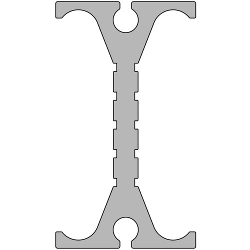 Okada Curtain Rail Carry Rail 2m Aluminum 28L20AS 1 piece
