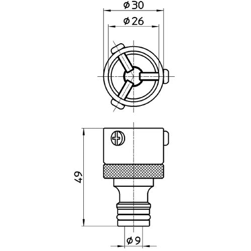 SANEI 급수 설비용 피팅 금속제 원구 PL60-10 1개
