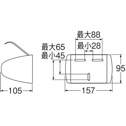 SANEI One-touch Paper Holder W372-I 1 piece