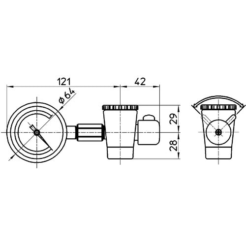 SANEI Water Pressure Gauge Set R93S 1 piece