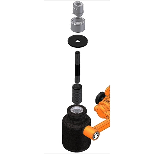 Nishida Puncher Small Shaft and Small Shaft Adapter Set NC-JWAT10 1 S