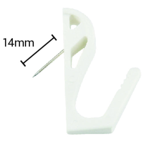 mitsuya ピン差し式フック インテリアピンフック2kg 白 M30465 DMH-2-WH 1 PK