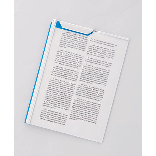 LIHIT A4 Clip File Blue F5067-8 1 pc