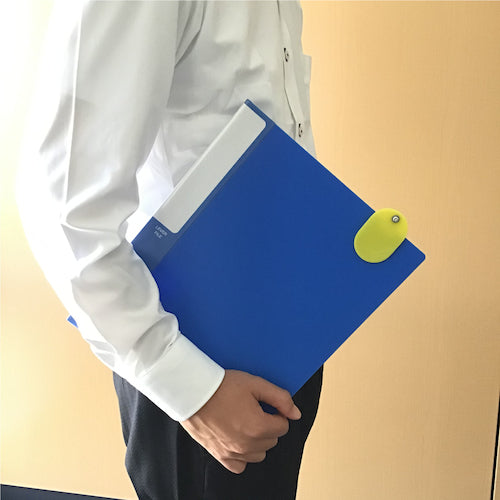 TRUSCO 【매진 폐번】 클립 첨부 소판찰 대 무지 60X40mm 5장입 하늘색 THFLC-LB 1 PK