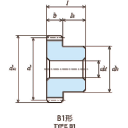KG 【売切廃番】S45C平歯車 S3S 40BF−3015 形状B1 モジュール3 歯数40 歯幅30mm 穴径Φ15mm S3S 40BF-3015 1 個