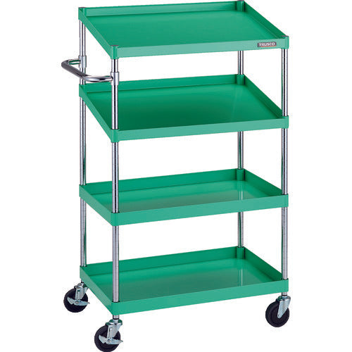 TRUSCO 툴 왜건 피닉스 왜건 소음 750X500XH1300 2단 경사 2단 부착 영 그린 PEW-1272N2-YG 1대