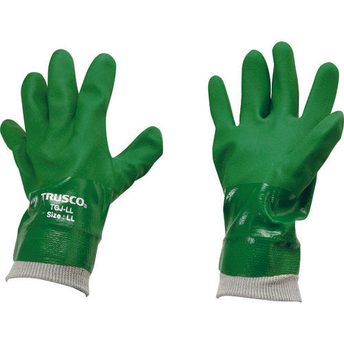 TRUSCO 【売切廃番】耐油手袋 袖口ジャージ付 LLサイズ TGJ-LL 1 双