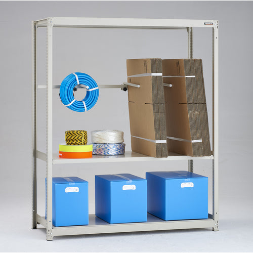 TRUSCO Steel Rack M2 Type Light-Medium Duty Shelf 1460 x 600 x H1800 3 Tiers Arm 1 Tier Connected M2-6563-A1B 1 Unit