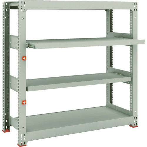 TRUSCO Steel Rack M3 Medium Duty Shelf 1200 x 471 x H1200 4 Shelves, 2 of which are Sliding Shelves, Single Unit M3-4452M2 1 Unit