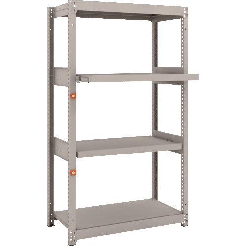 TRUSCO スチールラック M1.5型軽中量棚 860×445×H1500 4段うちスライド2段 単体 M1.5-5342M2 1 S