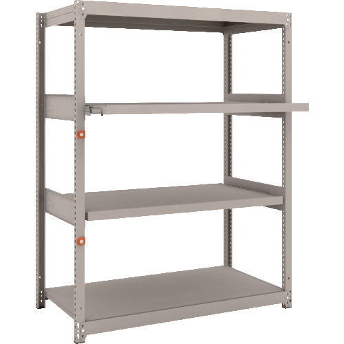 TRUSCO スチールラック M1.5型軽中量棚 1160×595×H1500 4段うちスライド2段 単体 M1.5-5462M2 1 S