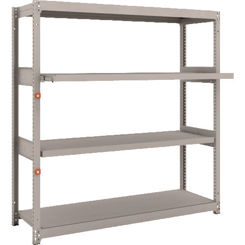 TRUSCO スチールラック M1.5型軽中量棚 1460×445×H1500 4段うちスライド2段 単体 M1.5-5542M2 1 S