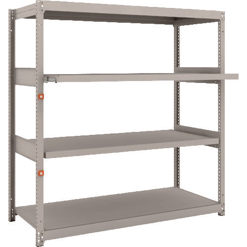 TRUSCO スチールラック M1.5型軽中量棚 1460×595×H1500 4段うちスライド2段 単体 M1.5-5562M2 1 S