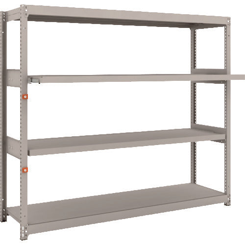 TRUSCO スチールラック M1.5型軽中量棚 1760×445×H1500 4段うちスライド2段 単体 M1.5-5642M2 1 S