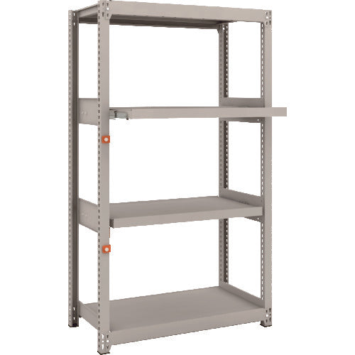 TRUSCCO 스틸 랙 M2형 경중량 선반 860×450×H1500 4단 중 슬라이드 2단 단체 M2-5342M2 1 S