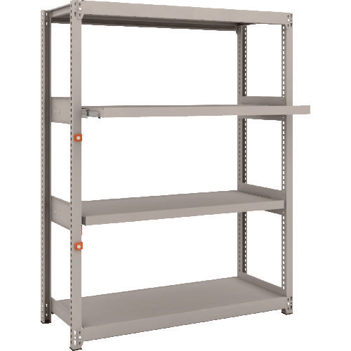 TRUSCO スチールラック M2型軽中量棚 1160×450×H1500 4段うちスライド2段 単体 M2-5442M2 1 S